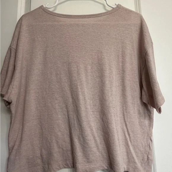 American Eagle Tie Front Tee | Soft Casual L - Picture 3 of 5